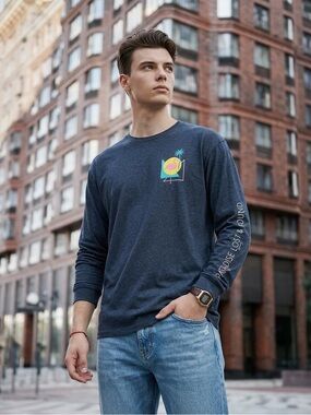 🌊 Urban Pipeline Graphic Long Sleeve Tshirt